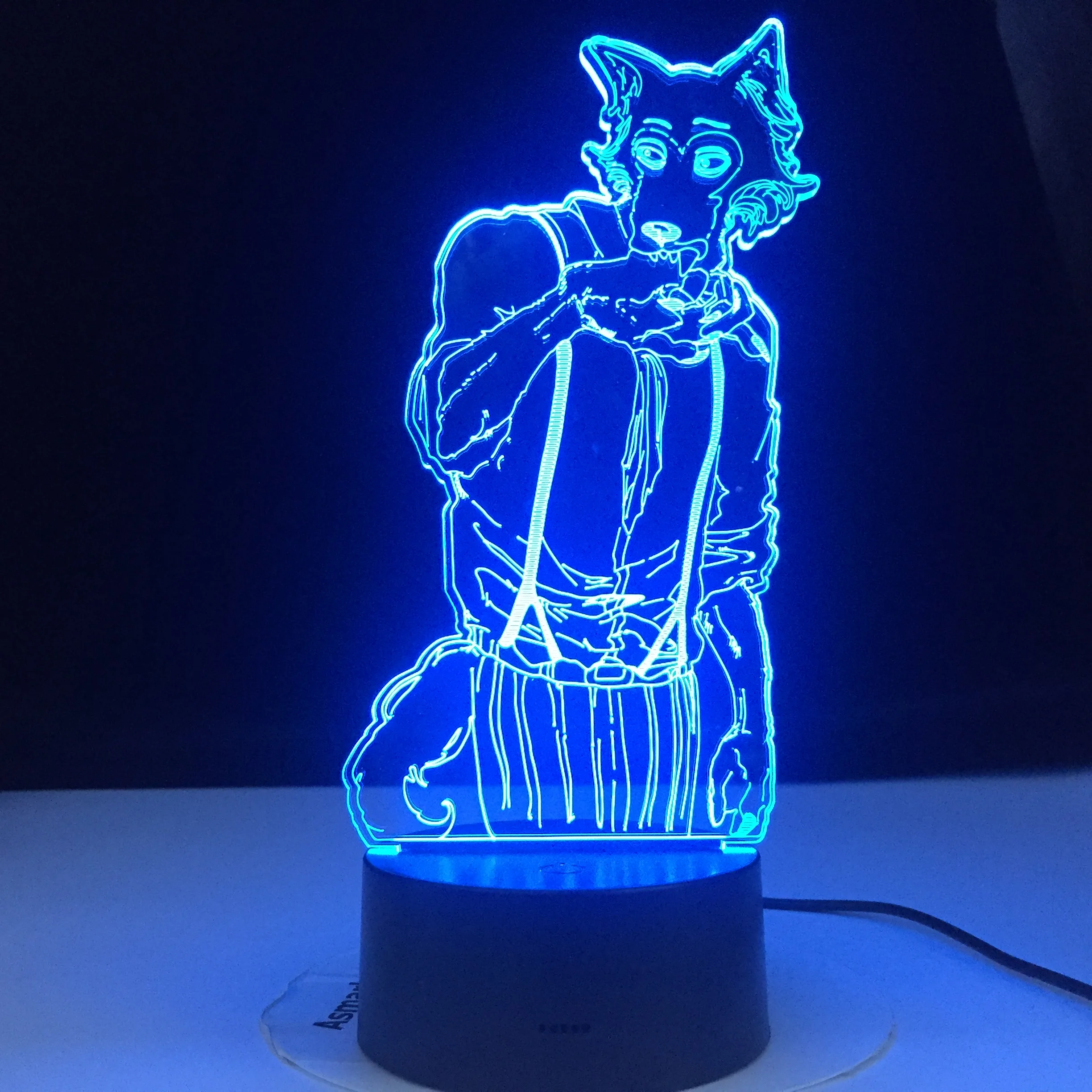 Фигурка Beastars Fox Human Legosi 3d светильник для детской спальни украшение аниме подарок