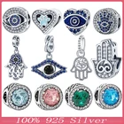 Бусины из серебра 2021 пробы, для браслетов и браслетов Пандоры, 925