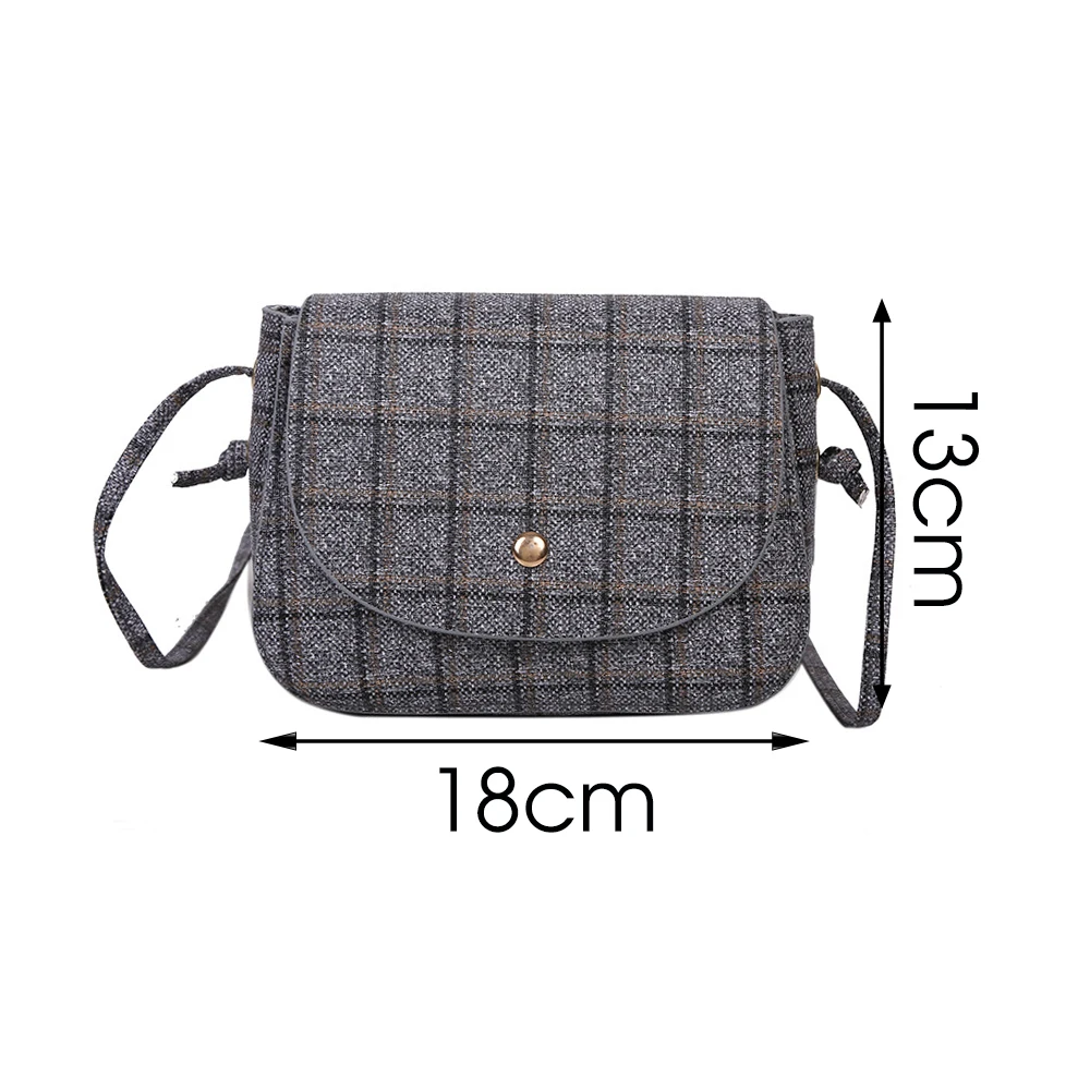 

Luxury Brand Handbag 2020 New Fashion Simple Square Bag Quality Canvas Women's Designer Handbag Plaid Shoulder Messenger Bags