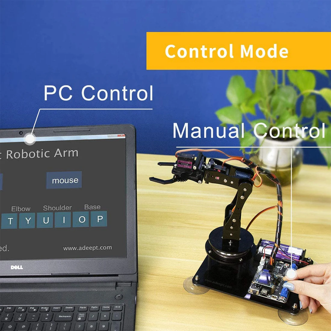 Новый Популярный DIY 5 DOF комплект роботизированной руки Stem робототехники с
