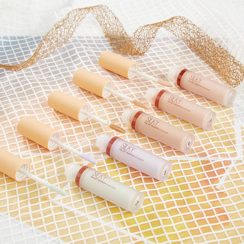 5 цветов жидкий консилер палка макияж основа крем шрамы наклейки на прыщи Гладкий