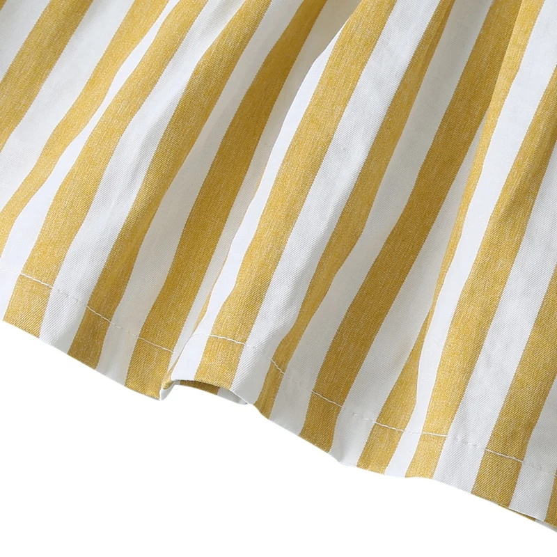 

Summer Cute Little Girls Casual Knee-Length Dresses Baby Print Striped Princess Dresses New Arrive