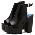 женская обувь ботинки туфли женские 2021 коблук готическая обувь босаножки женские 2021 high heels летняя женская обувь туфли для танцев high heels Женские сандалии с ремешком на пятке, на платформе и высоком каблуке