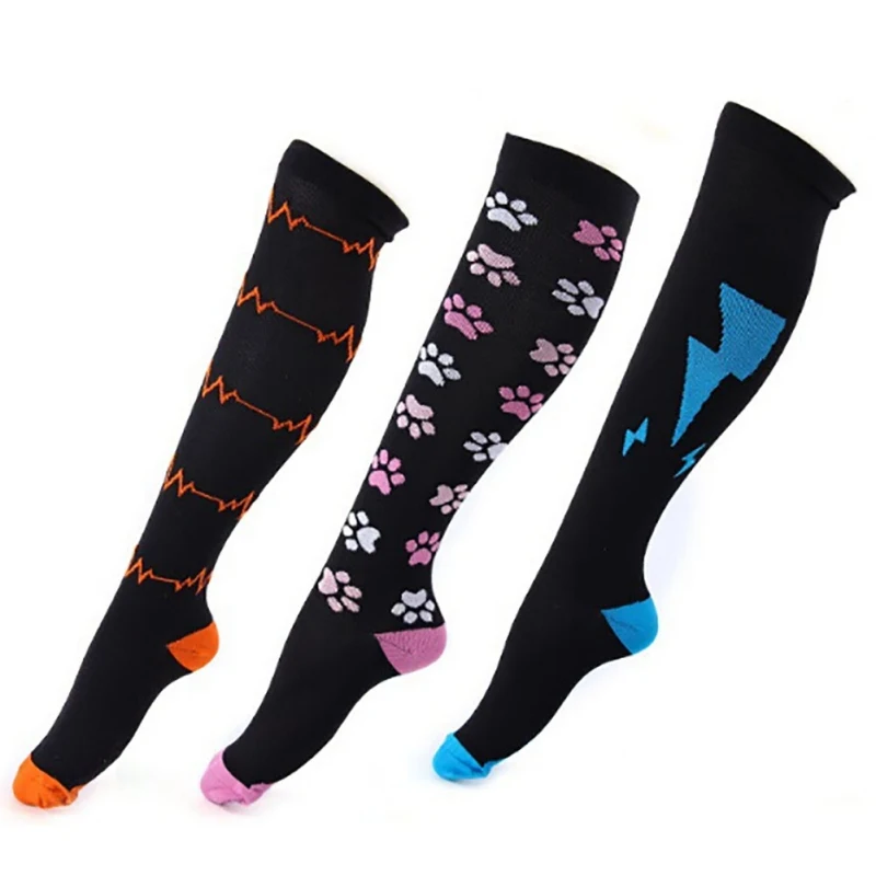 

Compression Stockings High Quality Outdoor Sport Various Patterns Bright And Rich In Color Comfortable Man & Women Socks