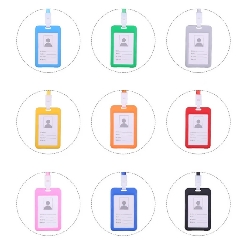 

Colorful Employee Badge Holder Student Badge Holder ID Business Work Card Badge Holder