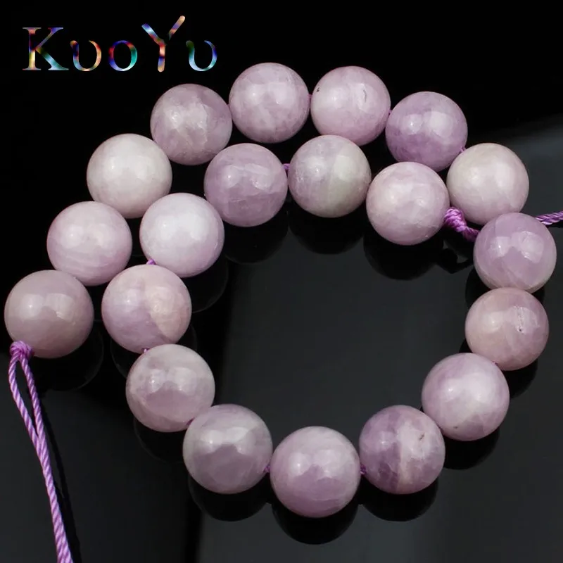 Круглые натуральные фиолетовые Spodumene Kunzite каменные бусины россыпью для самостоятельного изготовления ювелирных изделий браслет ожерелье 8 10 12 мм 7,5 дюймов Новинка