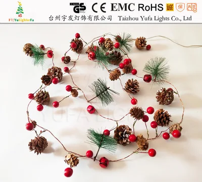 

Christmas Decoration LED Decor String Battery Ornament For Fairy Wreath Bedroom Party Tree Outdoor Christmas Pine Garlandd