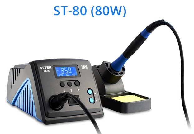 ST-80 80W 60 Вт 80 Вт 100 Вт Регулируемая Температура электрическая паяльная станция цифровая паяльная станция для ЖК-дисплей Дисплей состояния заданием будильника ESD ST-60 ST-80 ST-100 - Цвет: ST-80 80W