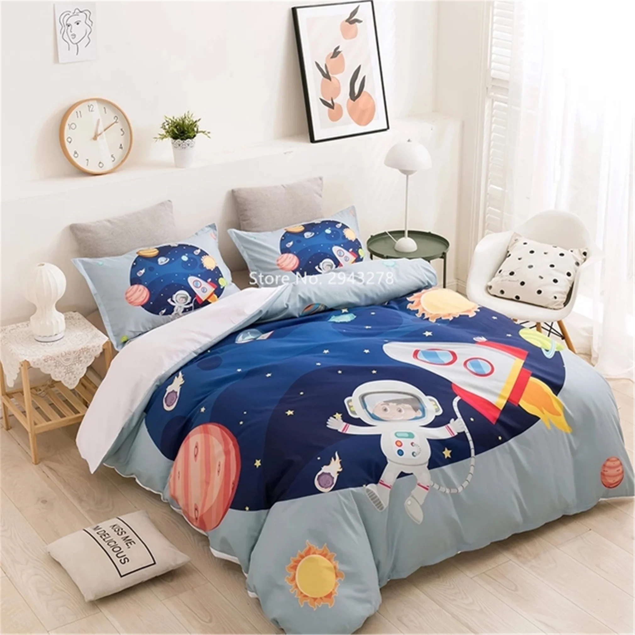 Home Textile Creative Personality Pink Princess Dress Pattern Children's Duvet Comforter Pillowcase Bedding Bedroom Decoration