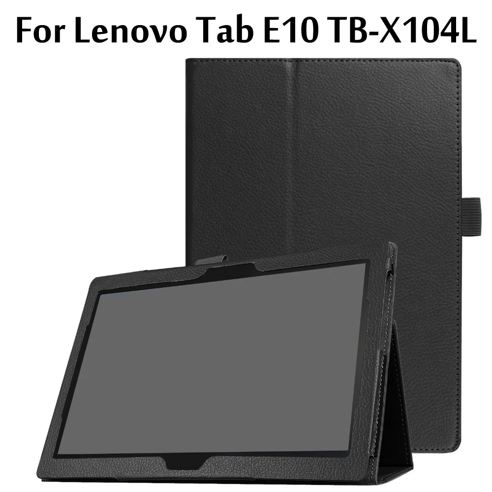 

Cover for Lenovo Tab E10 TB-X104L Slim Folding Stand Flip Case PU Leather Cover for Lenovo Tab E10 TB-X104F 10.1 Inch Cases
