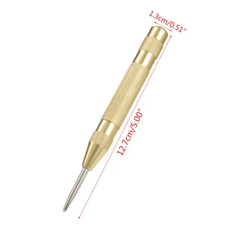 

New Steel Automatic Center Punch For Stable Hole Drill Indentation. with Adjustable Tension, Push-to-strike Function