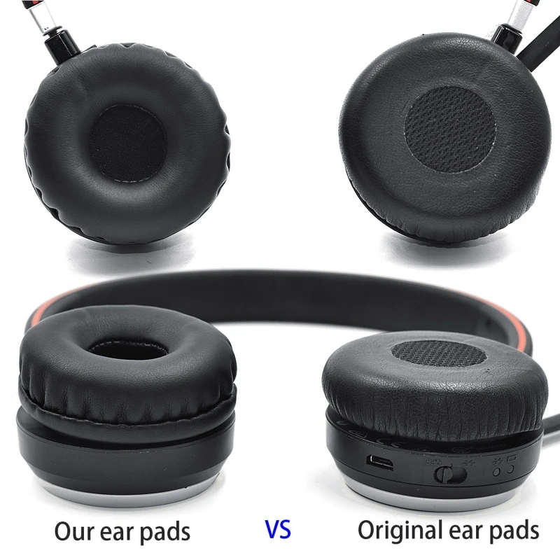 

1Pair Leather Ear Cushion Cover Earpads for Jabra Evolve 20 20se Drop Shipping C5AB