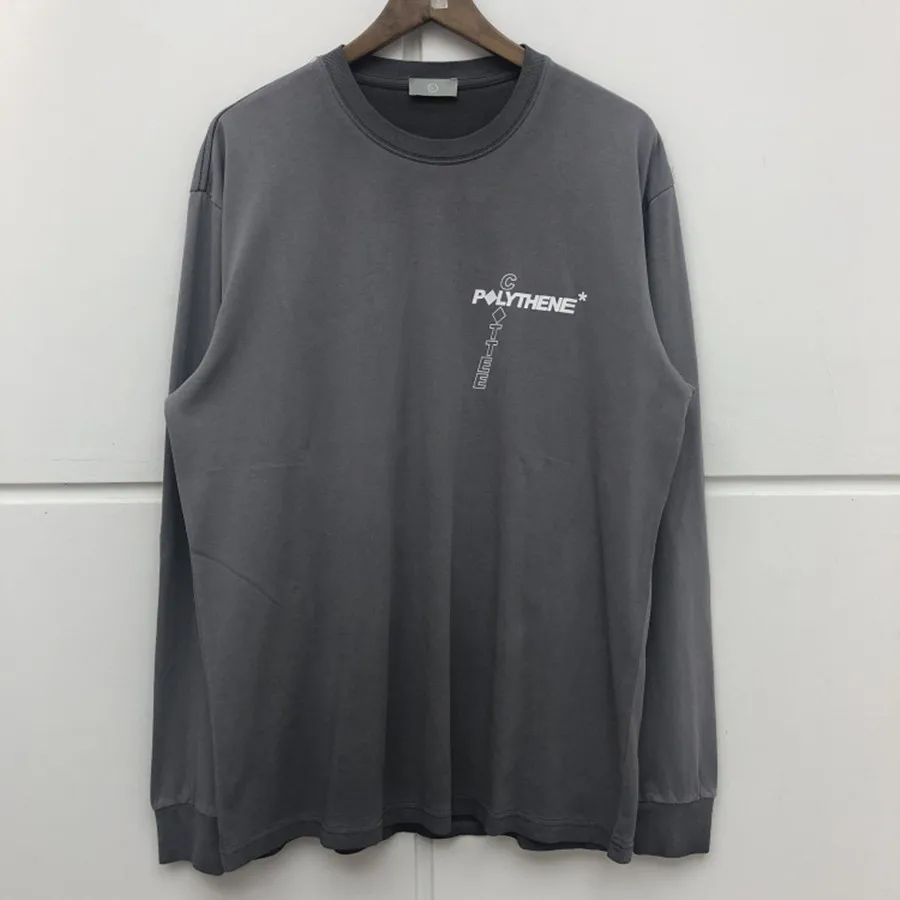 Футболка с длинным рукавом для мужчин и женщин свободная повседневная тенниска