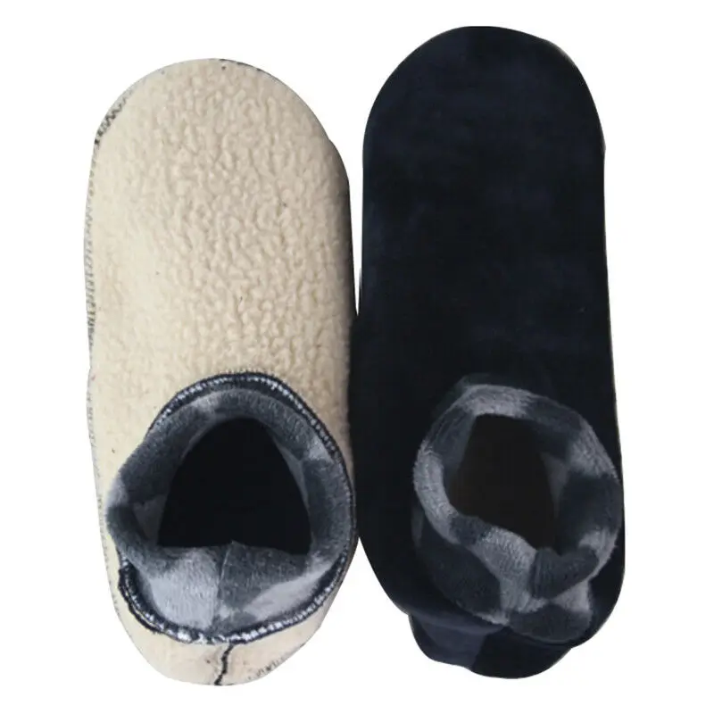 

One Size Unisex Household Boots for Men Winter Warm Soft Non Slip Indoor Casual Slipper for Women Thicken Floor Socks Boys Shoes