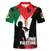 ifpd eu size 3d printed free palestine flag shirt polos men summer women short sleeves tops polo t shirts oversize dropshipping