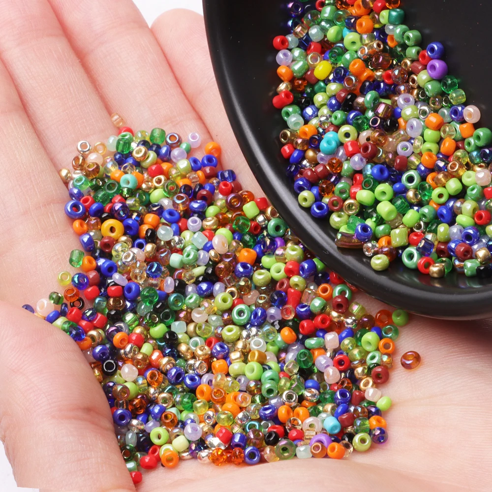 

Charm Czech Glass Seed Beads 2mm/3mm/4mm Glass Seed Charm Czech Beads Small Beads DIY Bracelet Necklace Earrings Jewelry Crafts