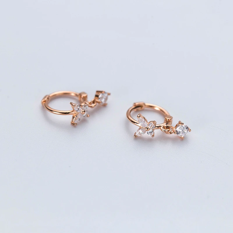 925 Стерлинговое Серебро кубического циркония с изображением милой бабочки