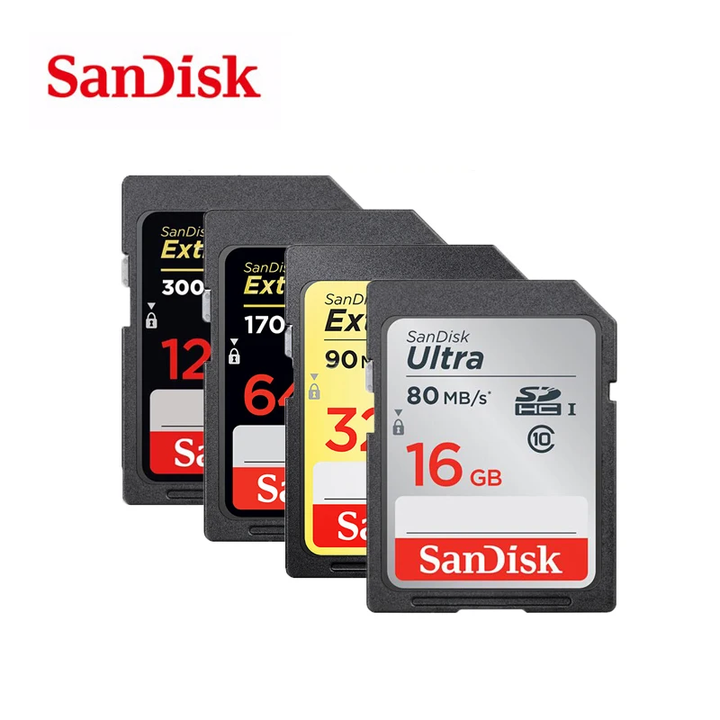 Карта памяти SanDisk Extreme Pro SDHC/SDXC SD карта 512 ГБ 256 128 64 32 класс 10 U1 U3 4K 16 флэш для