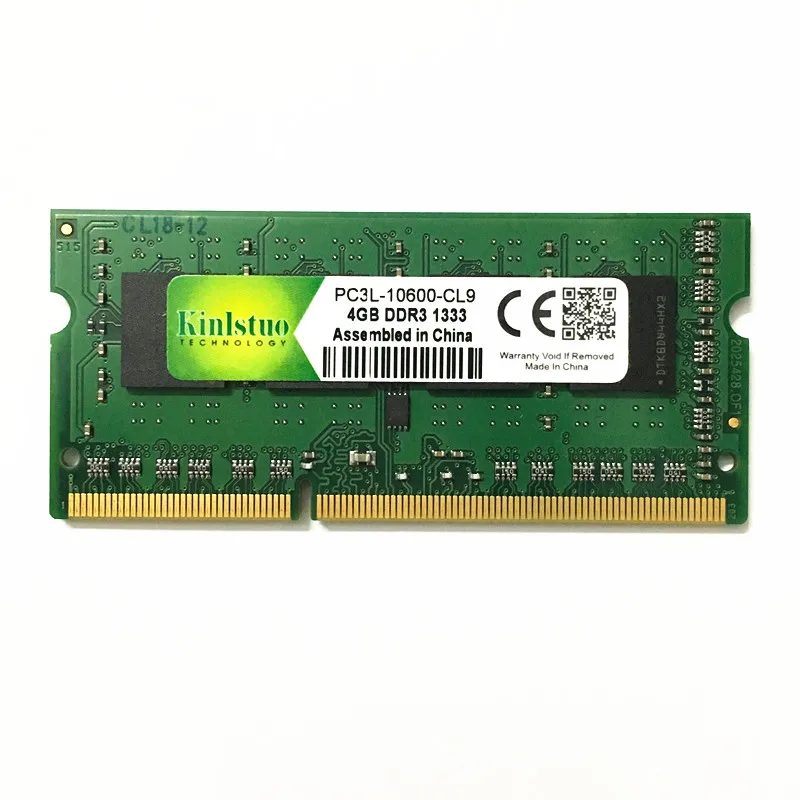 Оперативная память для ноутбука Kinlstuo ddr3l sodimm 4 ГБ 8 1333 МГц или 1600 1 35 в