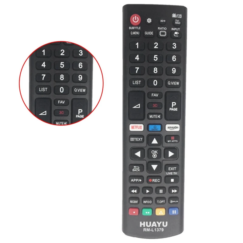 RM-L1379 ТВ пульт дистанционного управления для LG Smart Led tv 3D/Amazon/Netflix кнопки