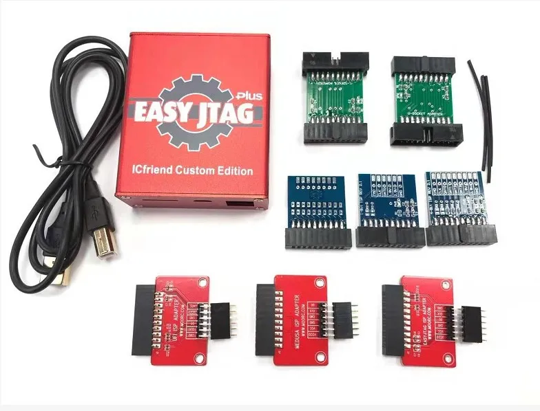 Новая версия 2021 года Φ plus box Easy Jtag + 5 ISP адаптер moorc EASYJTAG /UFI/MEDUSA адаптеры|Детали