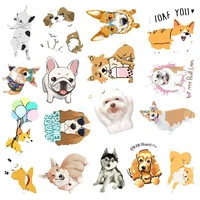 2550100pieces of cute dogs animals graffiti stickers decorated laptop skateboard helmet waterproof uu gift