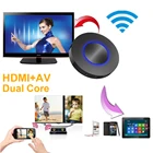 HD AV RCA беспроводной Wi-Fi-дисплей, HDMI-совместимый аудио-и видеоадаптер, преобразователь для экрана телефона IPhone Android в телевизоравтомобиль
