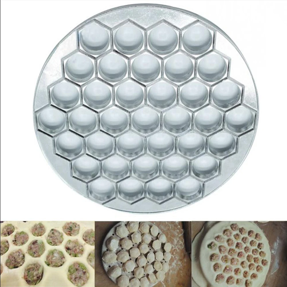 37 Holes Hexagonal Dumpling Mold Metal Jiaozi Maker Kitchen DIY Cooking Tool | Дом и сад