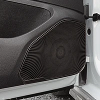 for volkswagen vw golf mk7 7 5 2013 2020 stainless car door panel loudspeaker pad speaker cover trim frame sticker accessories