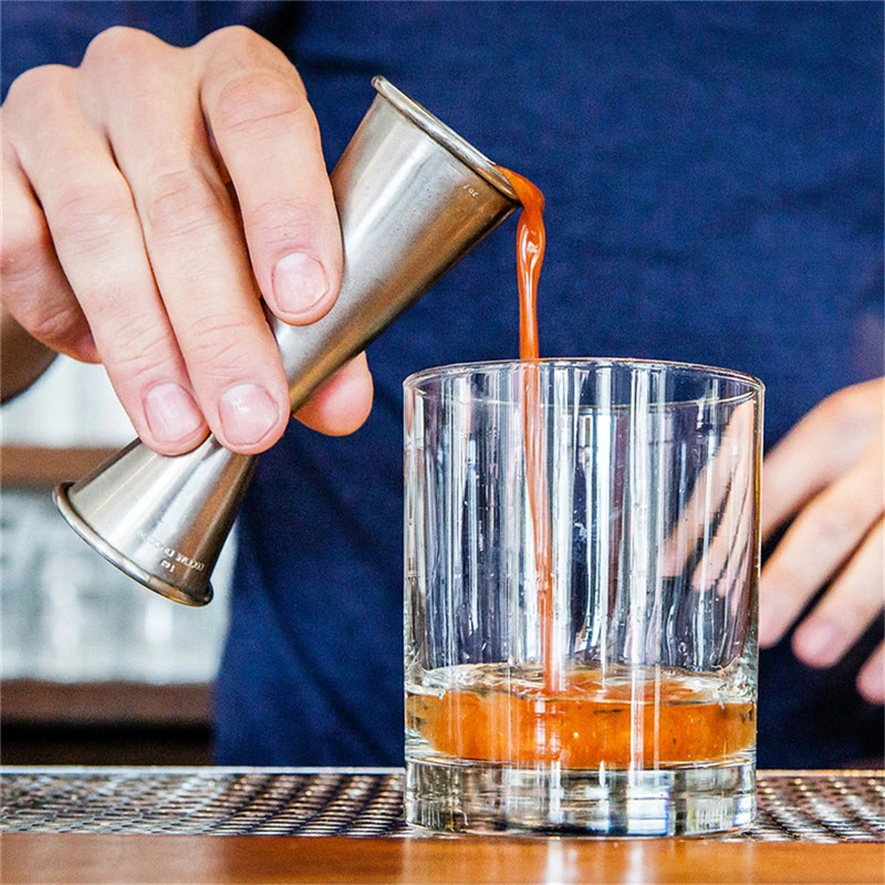 Стакан для коктейлей Jigger из нержавеющей стали японский дизайн двойной дух мерная