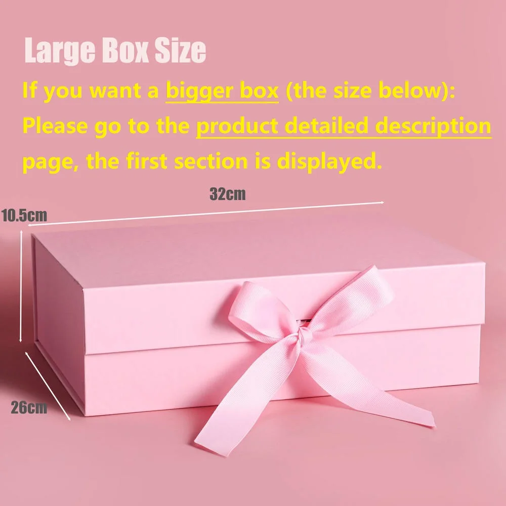 Высококачественная жесткая плотная Подарочная коробка с лентой магнитная