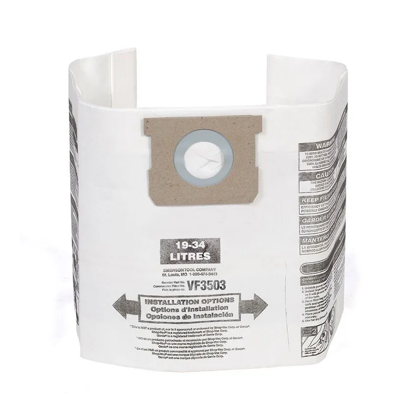 2 шт мешок для пыли подходит Ridgid/Мастерская влажный и сухой пылесос VF3503