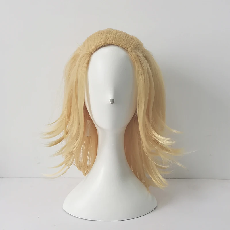 Высококачественные парики из аниме Токийский мстители Sano Manjiro светлые короткие