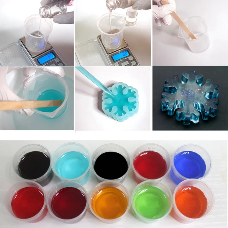 

12 Colors DIY Epoxy Resin Pigment Liquid Resin Colorant Dye Kit Resin Art Crafts
