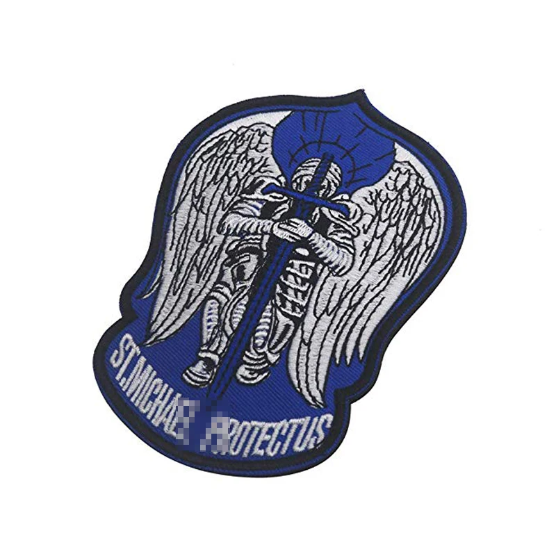 Военные нашивки Saint Michael защищают нас вышитые Угловые повязки Значки для одежды