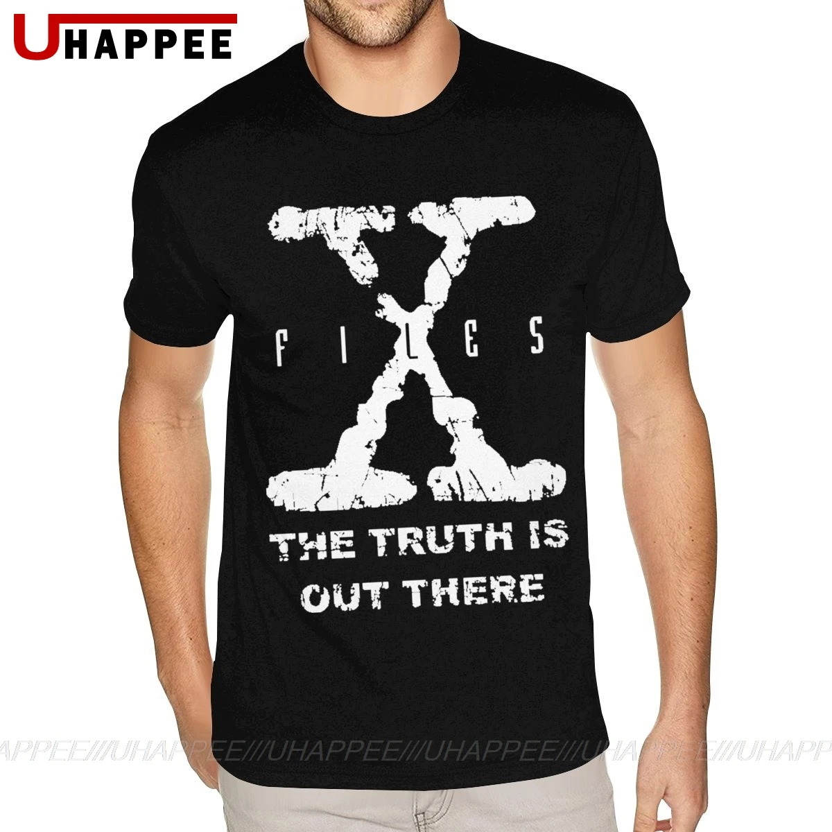

Футболка мужская с принтом X файлы, футболки с надписью «The правда Is Out там», синяя футболка с коротким рукавом и круглым вырезом, 6XL