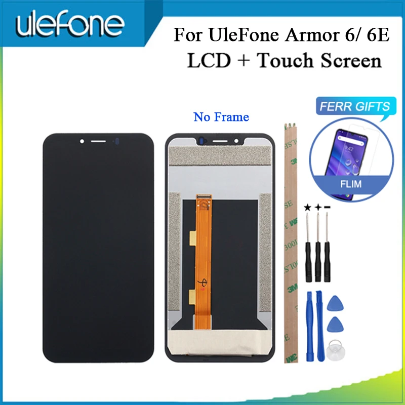 UleFone Armor 6 ЖК-дисплей+ сенсорный экран дигитайзер сборка Замена для UleFone Armor 6E с пленкой+ Инструменты+ клей
