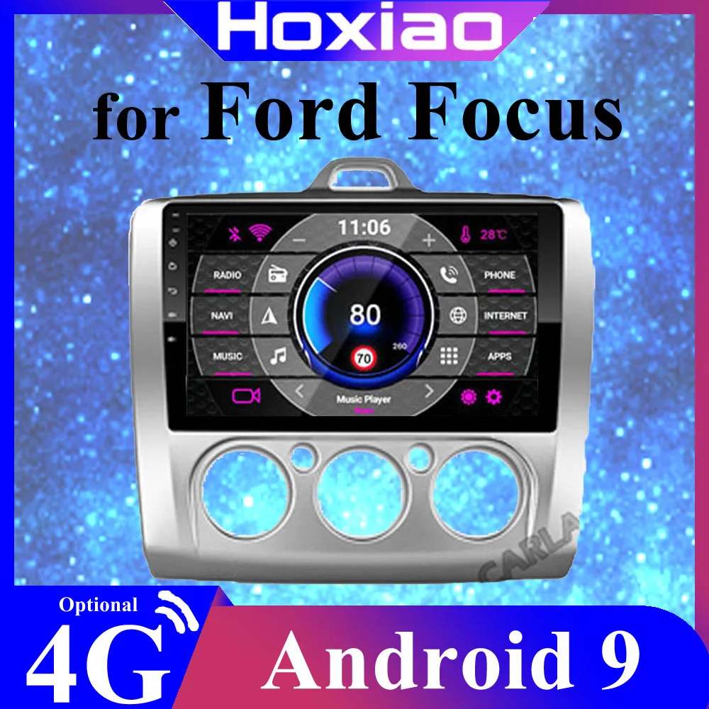 2din9 дюймов Операционная система Android 9 GPS-навигация автомобильное радио для Ford Focus