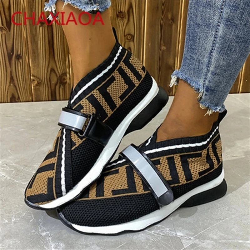 

CHAXIAOA 2021 Autumn Women's Sport Shoes Round Toe Shallow Casual Flats Slip On Comfortable Running Shoes Woman Outdoor Sneakers