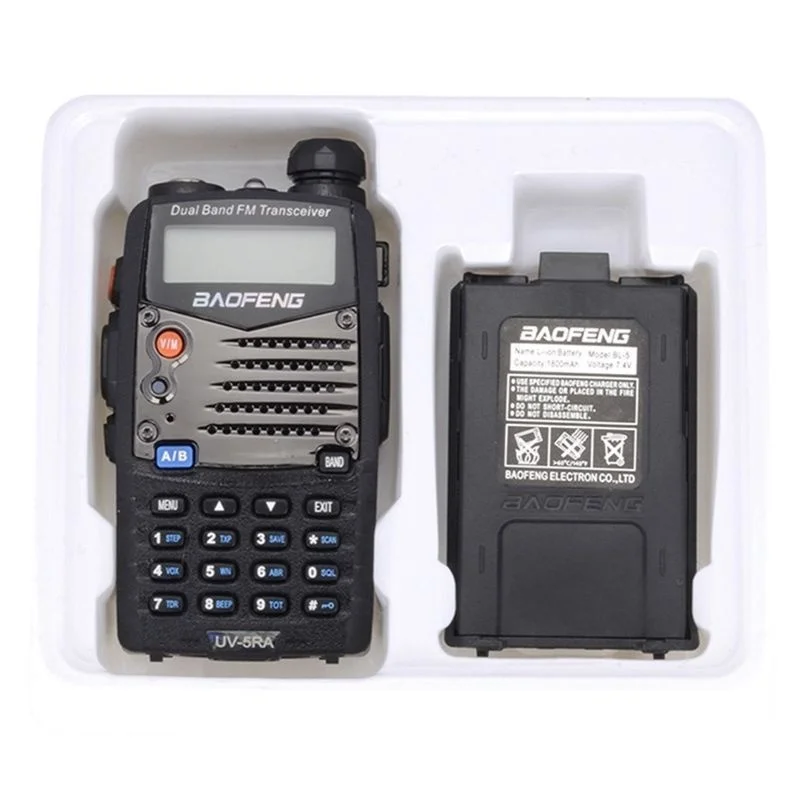 Двухдиапазонная рация Baofeng UV-5RA в/UHF 136-174/400-520 МГц двусторонняя радиосвязь - купить