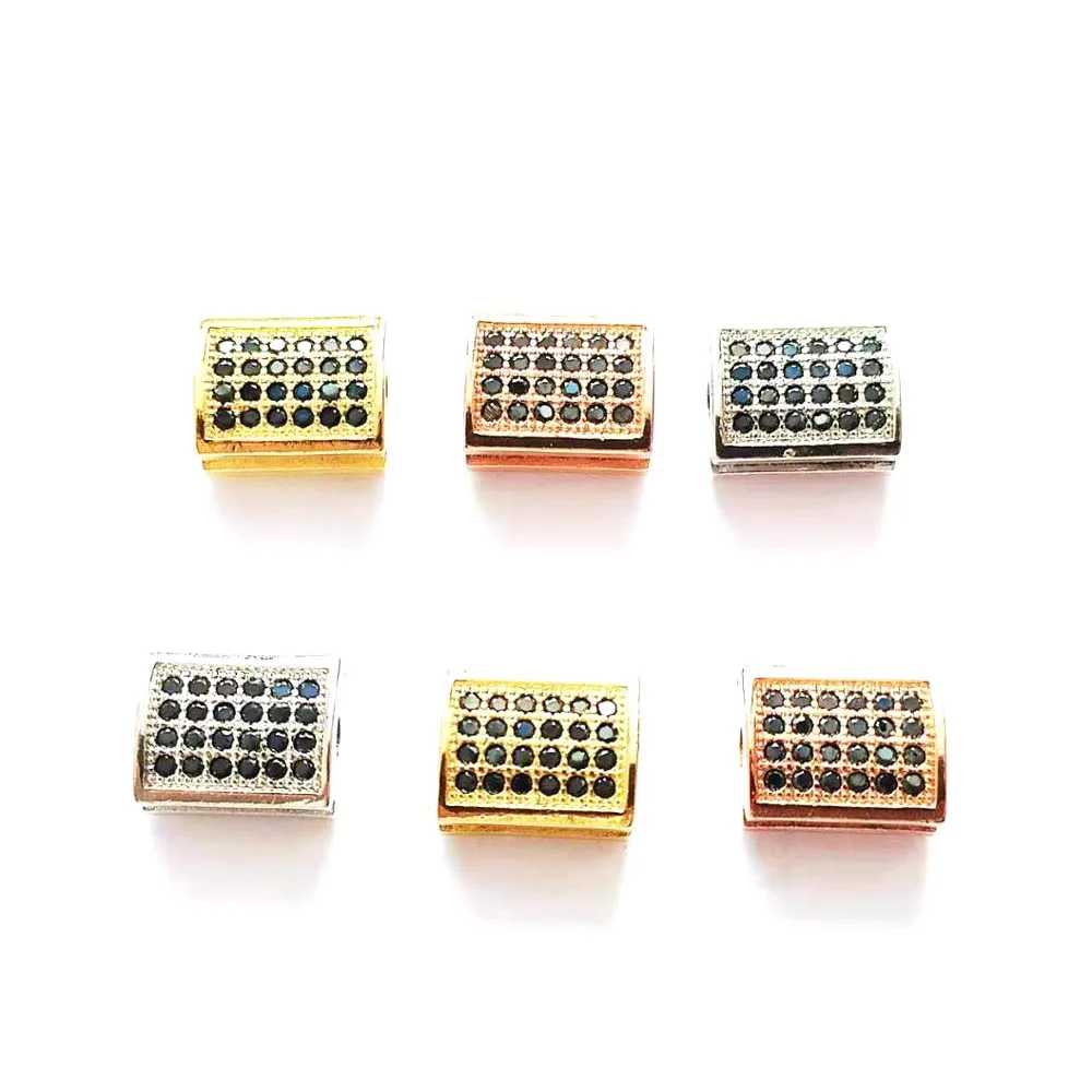 

10pcs CZ bead spacers for women DIY jewelry accessories S26