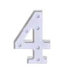 Алфавит светодиодный цифровые лампы загораются белый Пластик цифровой Стразы образуют цифру Юбилей Декор Алфавит стоящий, подвесной 0-9