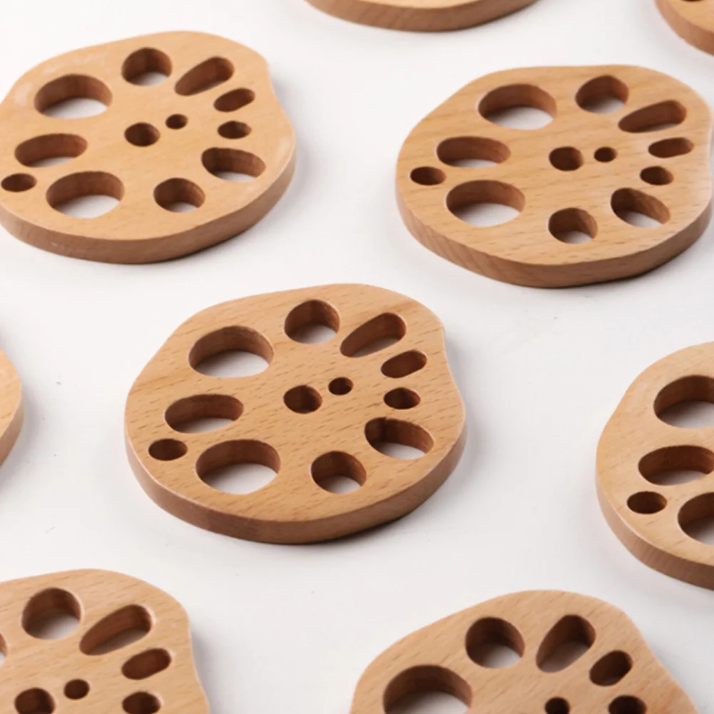 

Wooden Hollow Out Coaster Mat Heat Insulation Pad Anti-skid Cup pads Non-slip Coaster Kitchen Accessories Home Decor