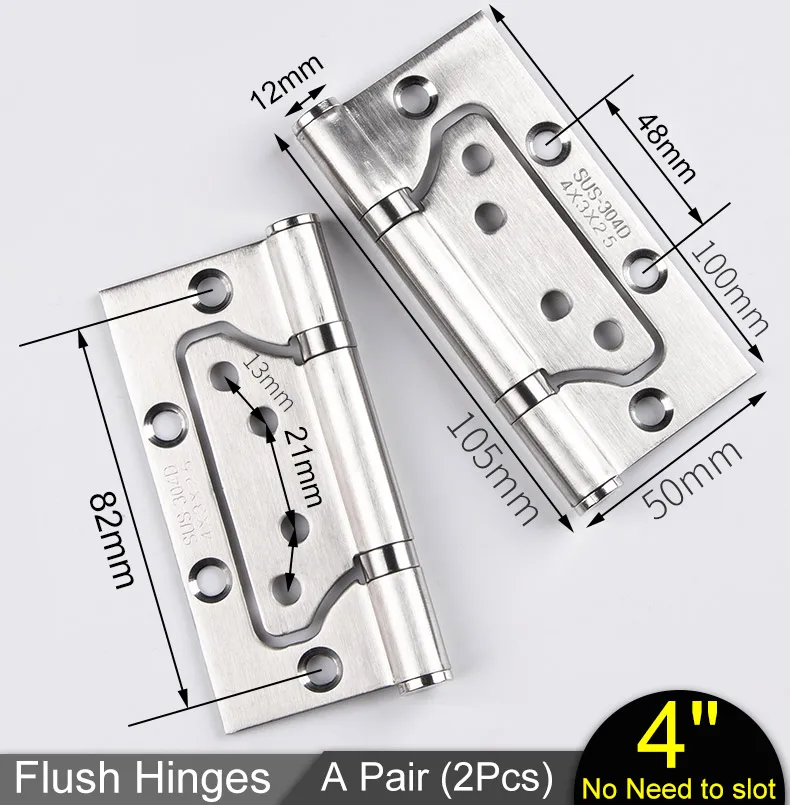 

Дверные петли imango, нержавеющая сталь 304, 2 шт.