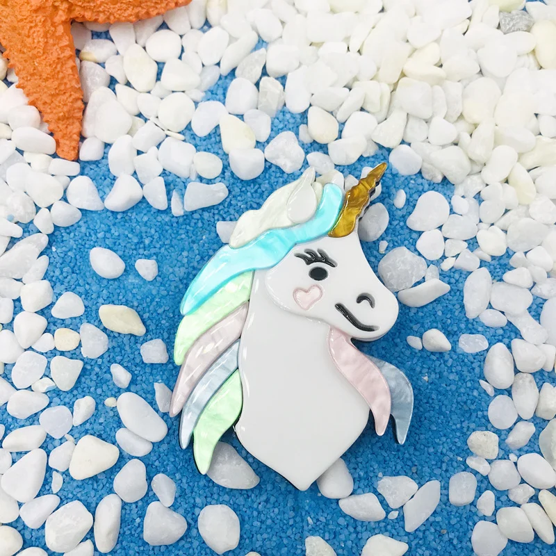 Брошь ZiccoWong с мультяшными животными булавки для женщин и девушек единорог сова