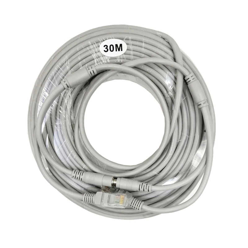 Кабель для видеонаблюдения RJ45 сетевой кабель DC камера шнур IP-камеры NVR
