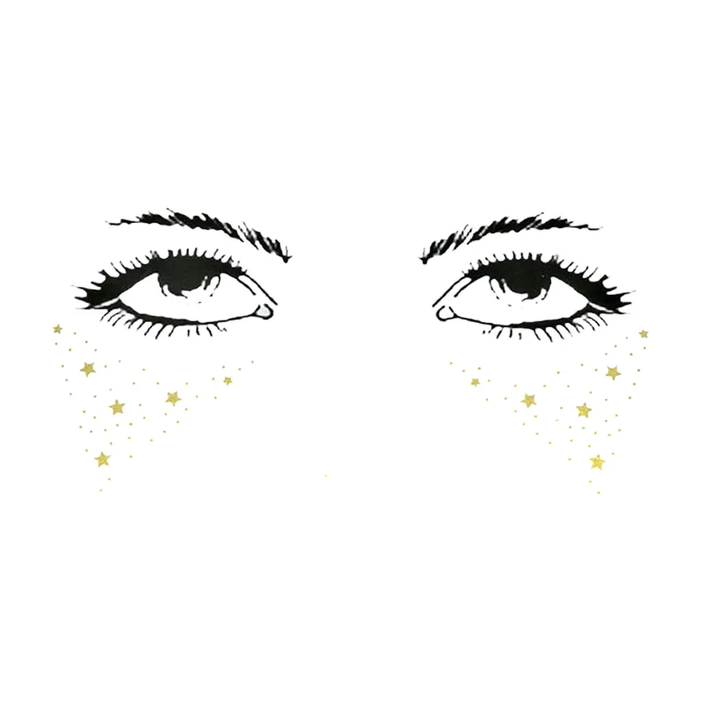 Мода Рождество Хэллоуин лицо татуировки Макияж набор для вечеринки костюм