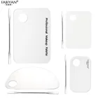 Набор из акриловой палитры для макияжа, прозрачная основа для макияжа, лопатка для смешивания теней, стержень из нержавеющей стали, акварель инструмент для полировки ногтей