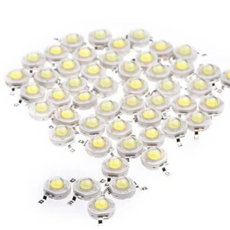 

LED Light Beams High Power 1000Pcs 1 W LED White Lamp Beads 6000K Light Emitter Components Diode Lamp Beads Lighting