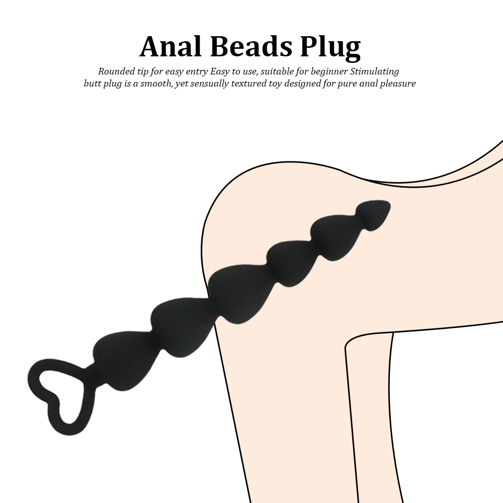 EXVOID Задний Пробок для Новичков Эротические Игрушки Длинные Анальный Секс Пары Бусины Магазин Простаты Массажер Силикон.